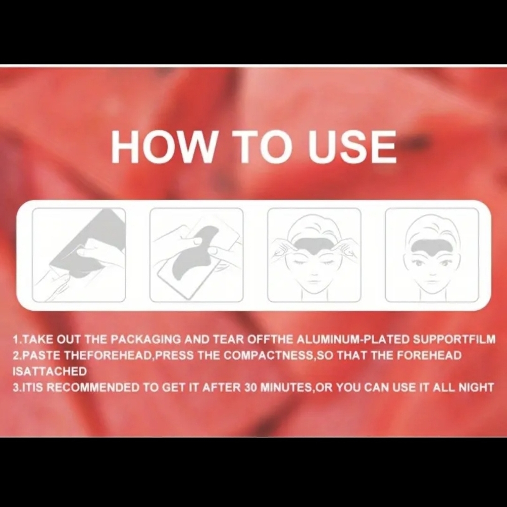 Pink Forehead Hydration Mask-15 Count! - Picture 5 of 9